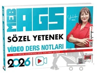 2026 MEB-AGS Öğretmen Adayları İçin Sözel Yetenek Video Ders Notları – Yelda Ünal – Yargı Yayınevi kitap kapağı