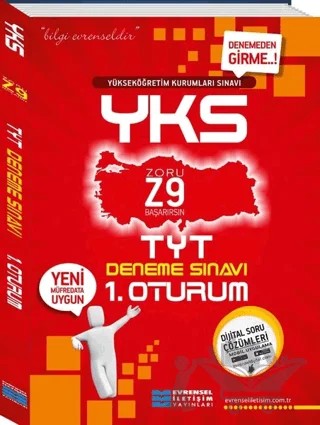 2018 YKS Z9 TYT Deneme Sınavı 1.Oturum – Kolektif – Evrensel İletişim Yayınları kitap kapağı