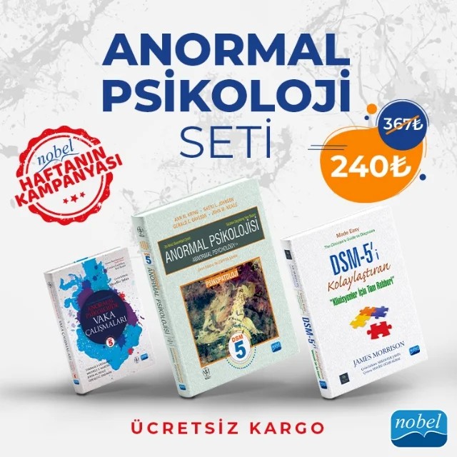 Haftanın Kampanyası Anormal Psikoloji Seti – Ann M. Kring Sheri L. Johnson Wiley James Morrison Thomas F. Oltmanns Michele T. Martin John M. Neale Gerald C. Davison – Türk Yurdu Yayınları kitap kapağı