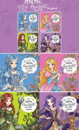 Anime Princess Boyama- “4 Seri” – Kolektif – Karatay Çocuk kitap kapağı