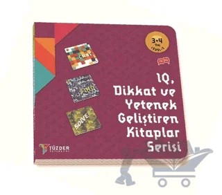 IQ Dikkat ve Yetenek Geliştiren Kitaplar Serisi 3-4 Yaş Level 2 (3 Kitap Takım) – Kolektif – TÜZDER Yayınları kitap kapağı