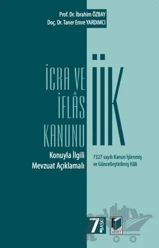 İcra ve İflas Kanunu – Taner Emre Yardımcı, İbrahim Özbay – Adalet Yayınevi kitap kapağı