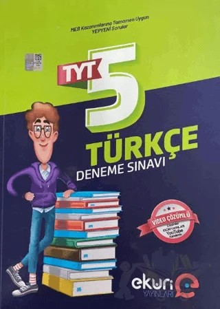 TYT Türkçe 5 Deneme Sınavı – Kolektif – Eküri Yayınları kitap kapağı