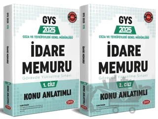 2025 Ceza ve Tevkifevleri Genel Müdürlüğü İdare Memuru GYS Konu Anlatımlı 1-2 – Kolektif – Data Yayınları kitap kapağı