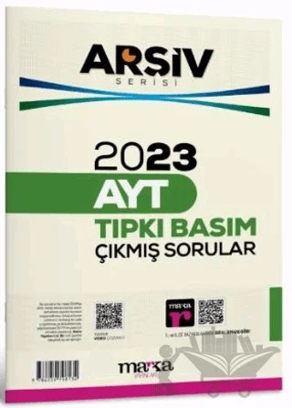 2023 AYT Arşiv Servisi Çıkmış Sorular Tamamı Video Çözümlü – Kollektif – Marka Yayınları kitap kapağı