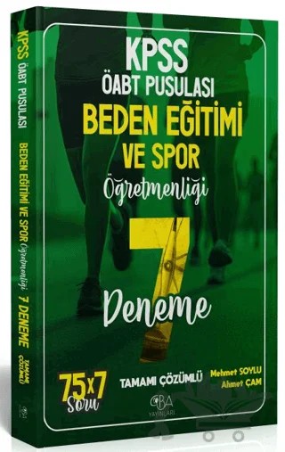 ÖABT Beden Eğitimi ve Spor Öğretmenliği 7 Deneme Çözümlü – Ahmet Çam, Mehmet Soylu – CBA Akademi kitap kapağı