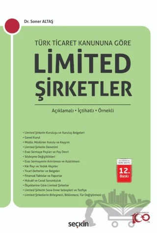Limited Şirketler – Soner Altaş – Seçkin Yayıncılık kitap kapağı
