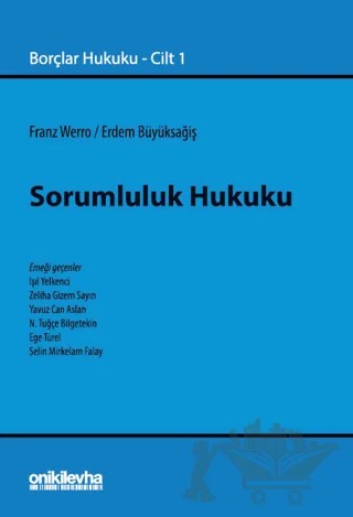 Sorumluluk Hukuku – Franz Werro, Erdem Büyüksağiş – On İki Levha Yayınları kitap kapağı