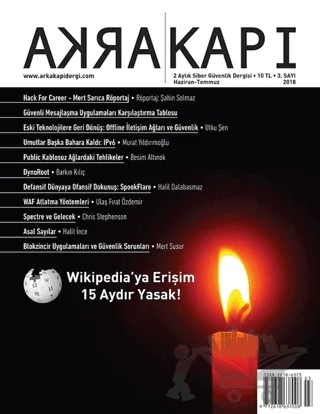 Arka Kapı Siber Güvenlik Dergisi Sayı 3 – Arka Kapı Dergisi kitap kapağı