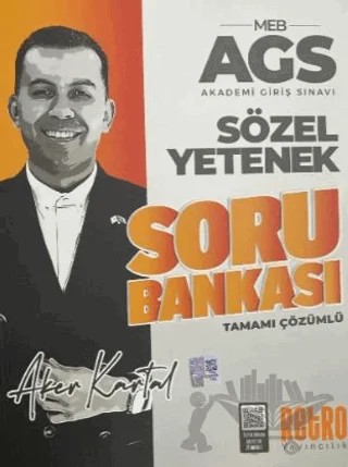 MEB-AGS Sözel Yetenek Soru Bankası Çözümlü – Aker Kartal – Retro Yayıncılık kitap kapağı