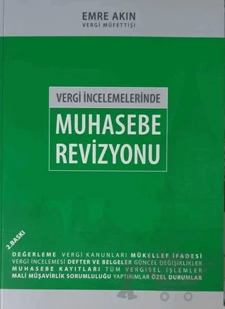 Vergi İncelemelerinde Muhasebe Revizyonu – Emre Akın – Cağaloğlu Yayınevi kitap kapağı