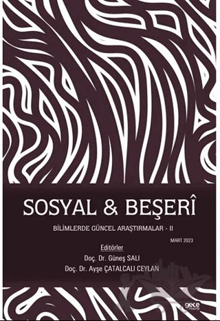Sosyal - Beşeri Bilimlerde Güncel Araştırmalar - II - – Ayşe Çatalcalı Ceylan, Güneş Salı – Gece Kitaplığı kitap kapağı