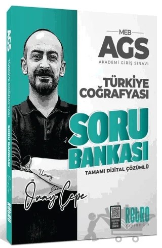2026 MEB-AGS Türkiye Coğrafyası Soru Bankası Çözümlü – Önay Çepe – Retro Yayıncılık kitap kapağı
