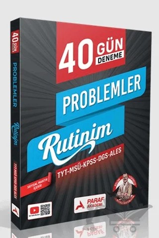 40 Gün Deneme Problemler Rutinim – Selim Yüksel – Paraf Akademi kitap kapağı