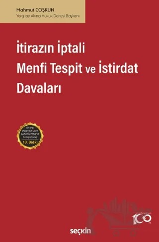 İtirazın İptali - Menfi Tespit - İstirdat Davaları – Mahmut Çoşkun – Seçkin Yayıncılık kitap kapağı