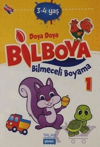 Doya Doya Bil Boya Bilmeceli Boyama 1 (3-4 Yaş) – Kolektif – Talas Yayınları kitap kapağı