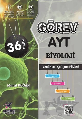 Armada Görev AYT Biyoloji Yeni Nesil Çalışma Föyleri – Murat Doğan – Armada Yayınları kitap kapağı