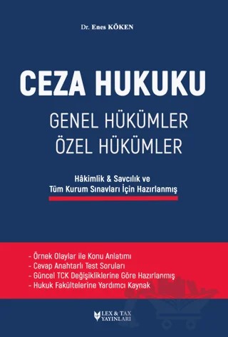 Ceza Hukuku – Enes Köken – Lex-Tax Yayınları kitap kapağı