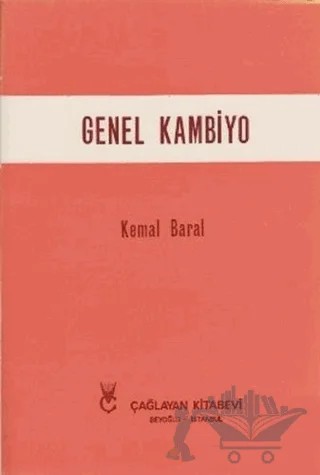 Genel Kambiyo – Kemal Baral – Çağlayan Kitabevi kitap kapağı
