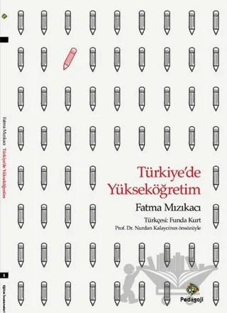 Türkiye'de Yükseköğretim – Fatma Mızıkacı – Pedagoji Yayınları kitap kapağı