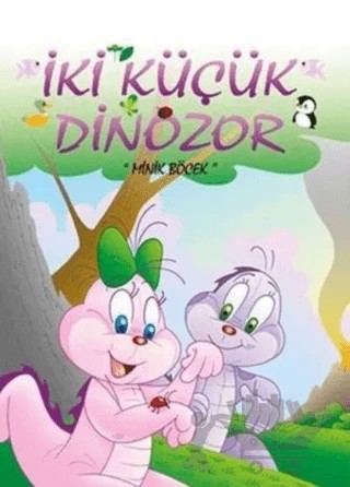 Minik Böcek - İki Küçük Dinozor – Ercan Dinçer – Mor Elma Yayıncılık kitap kapağı