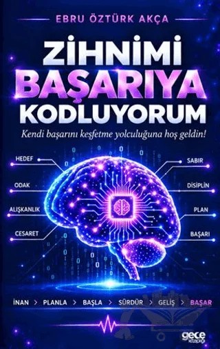 Zihnimi Başarıya Kodluyorum – Ebru Öztürk Akça – Gece Kitaplığı kitap kapağı