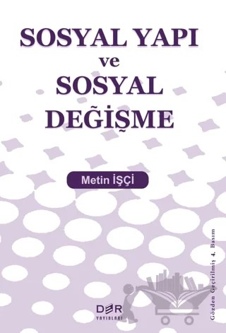 Sosyal Yapı ve Sosyal Değişme – Metin İşçi – Der Yayınları kitap kapağı