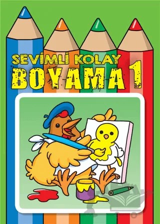 Sevimli Kolay Boyama 1 – Kolektif – Parıltı Yayınları kitap kapağı