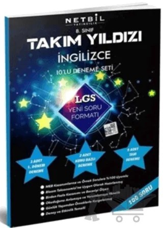 8. Sınıf LGS İngilizce 10'lu Deneme Seti – Kolektif – Netbil Yayıncılık kitap kapağı