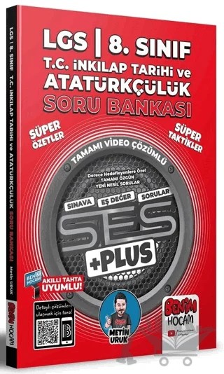 2022 LGS 8. Sınıf İnkılap Tarihi ve Atatürkçülük SES PLUS Soru Bankası – Metin Uruk – Benim Hocam Yayınları kitap kapağı