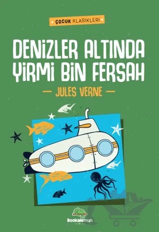 Denizler Altında Yirmi Bin Fersah – Jules Verne – Bookalemun Yayınevi kitap kapağı