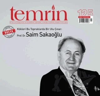 Temrin Düşünce ve Edebiyat Dergisi Sayı: 125 Mayıs - Haziran 2022 – Temrin Dergisi kitap kapağı