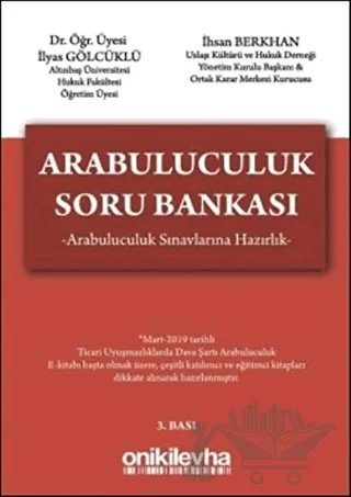 Arabuluculuk Soru Bankası – İhsan Berkhan, İlyas Gölcüklü – On İki Levha Yayınları kitap kapağı