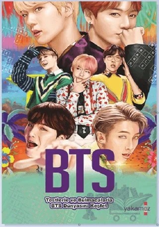 BTS - Testlerle ve Bulmacalarla BTS Dünyasını Keşfet – Kolektif – Yakamoz Yayınevi kitap kapağı
