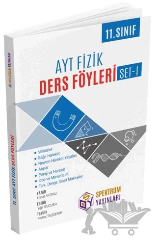 AYT 11. Sınıf Fizik Ders Föyleri - Set I – Uysal Aydınlı – Spektrum Yayınları kitap kapağı