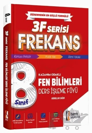 8. Sınıf Frekans Fen Bilimleri Ders İşleme Föyü – Abdullah Sağır – İSEM Yayıncılık kitap kapağı