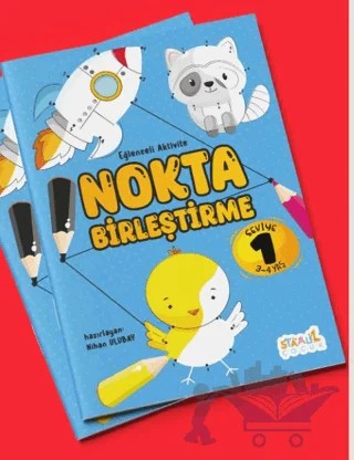 Eğlenceli Aktivite Nokta Birleştirme ‐ Boyama ve Aktivite Kitabı ‐ Seviye 1 – Kolektif – Staau Çocuk kitap kapağı