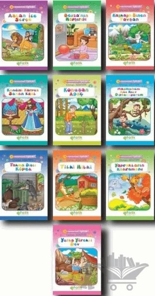 Kumbaramdaki Öyküler Mini Masallar (10 Kitap Takım) – Osman Adatepe – Fark Yayınları kitap kapağı