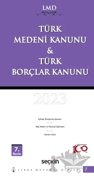 Türk Medeni Kanunu & Türk Borçlar Kanunu – Mutlu Dinç – Seçkin Yayıncılık kitap kapağı