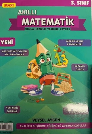 Maxi 3. Sınıf Akıllı Matematik – Maxi Yayıncılık kitap kapağı