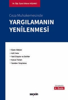 Ceza Muhakemesinde Yargılamanın Yenilenmesi – Dilaver Nişancı – Seçkin Yayıncılık kitap kapağı