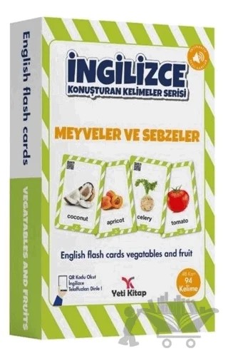 Meyveler ve Sebzeler - İngilizce Konuşturan Kelimeler Serisi – Feyyaz Ulaş – Yeti Kitap kitap kapağı