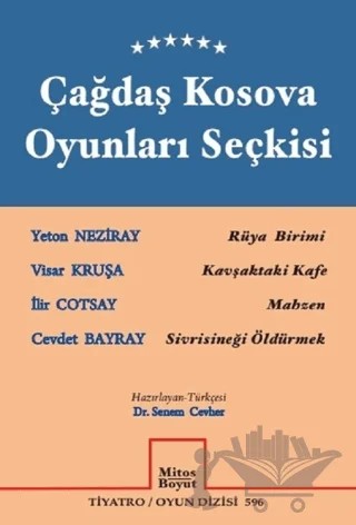 Çağdaş Kosova Oyunları Seçkisi – Cevdet Bayray, İlir Cotsay, Visar Kruşa, Yeton Neziray – Mitos Boyut Yayınları kitap kapağı