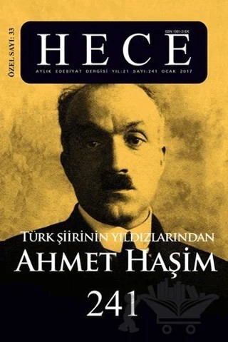Hece Aylık Edebiyat Dergisi Ahmet Haşim Özel Sayısı: 33 / 241 - Ocak 2017 (Ciltsiz) – Hece Dergisi kitap kapağı