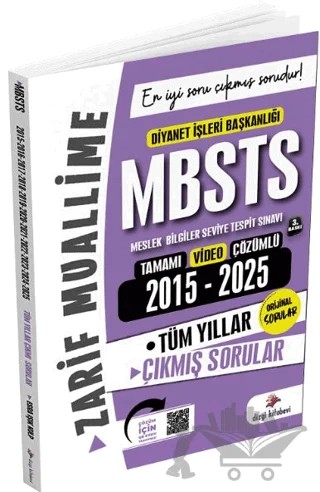 2026 MBSTS Çıkmış Sorular 2015-2025 Tüm Yıllar Çözümlü – Zarif Muallime – Dizgi Kitap kitap kapağı