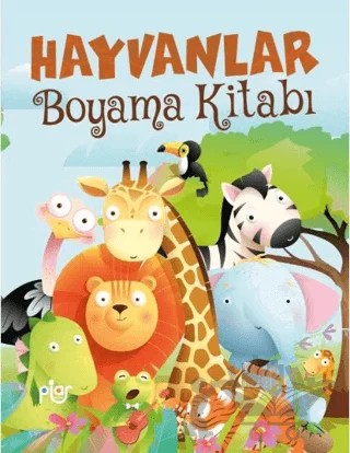 Hayvanlar Boyama Kitabı – Ferhat Çınar – Piar Kids kitap kapağı