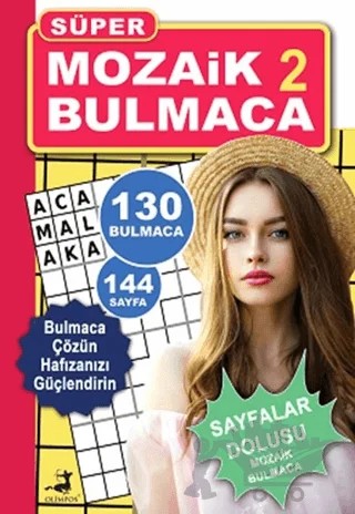 Süper Mozaik Bulmaca 2 – Bertan Kodamanoğlu – Olimpos Yayınları kitap kapağı