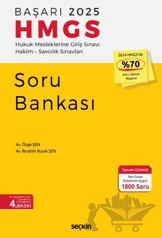 Başarı – HMGS Soru Bankası – İbrahim Burak Şen, Özge Şen – Seçkin Yayıncılık kitap kapağı