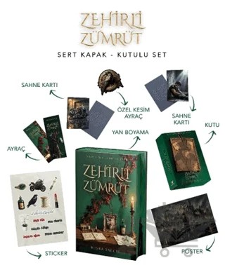 Zehirli Zümrüt (Yan Boyamalı Kutulu Set) – Vera Kitap kitap kapağı