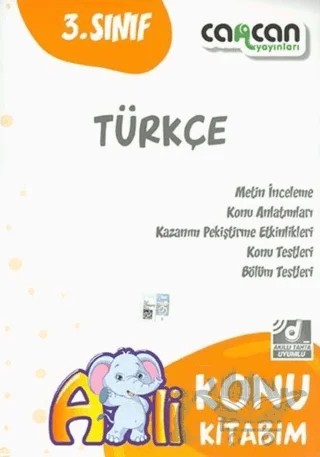 3. Sınıf Türkçe Konu Kitabım – Kolektif – Cancan Yayınları kitap kapağı